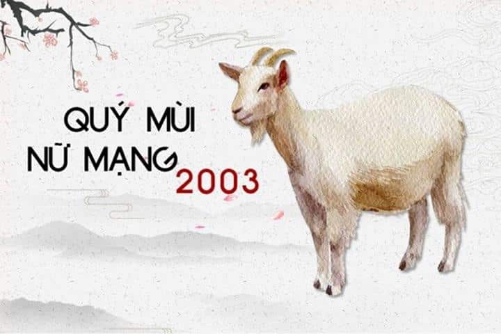 Tính cách nữ tuổi Quý mùi 2003