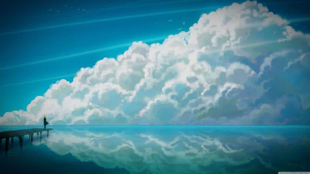 Hình ảnh anime phong cảnh mây đẹp nhất