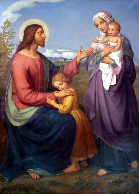 Hình ảnh chúa Giêsu và trẻ em trìu mến