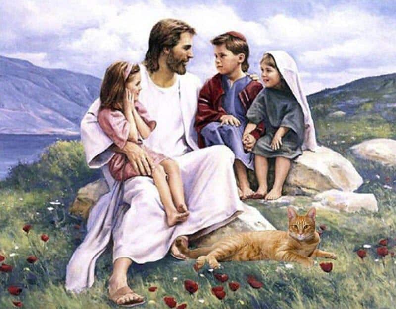 Hình ảnh dễ thương về chúa Giêsu và trẻ em