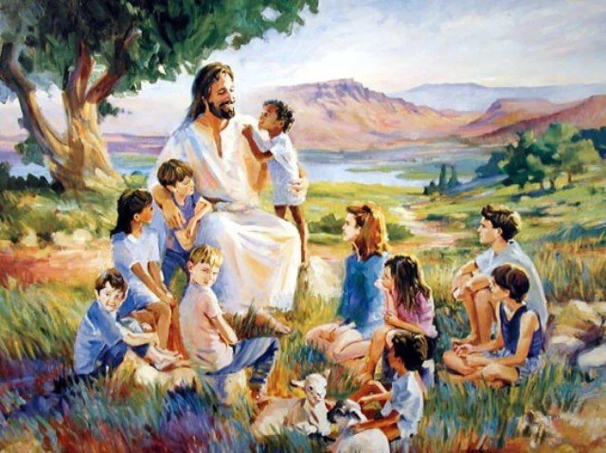 Hình ảnh đẹp về chúa Giêsu và trẻ em