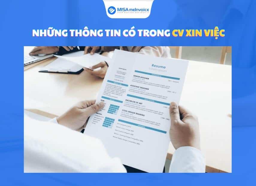 những thông tin có trong CV xin việc