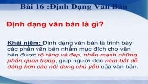 Định dạng văn bản là gì? Các các định dạng văn bản