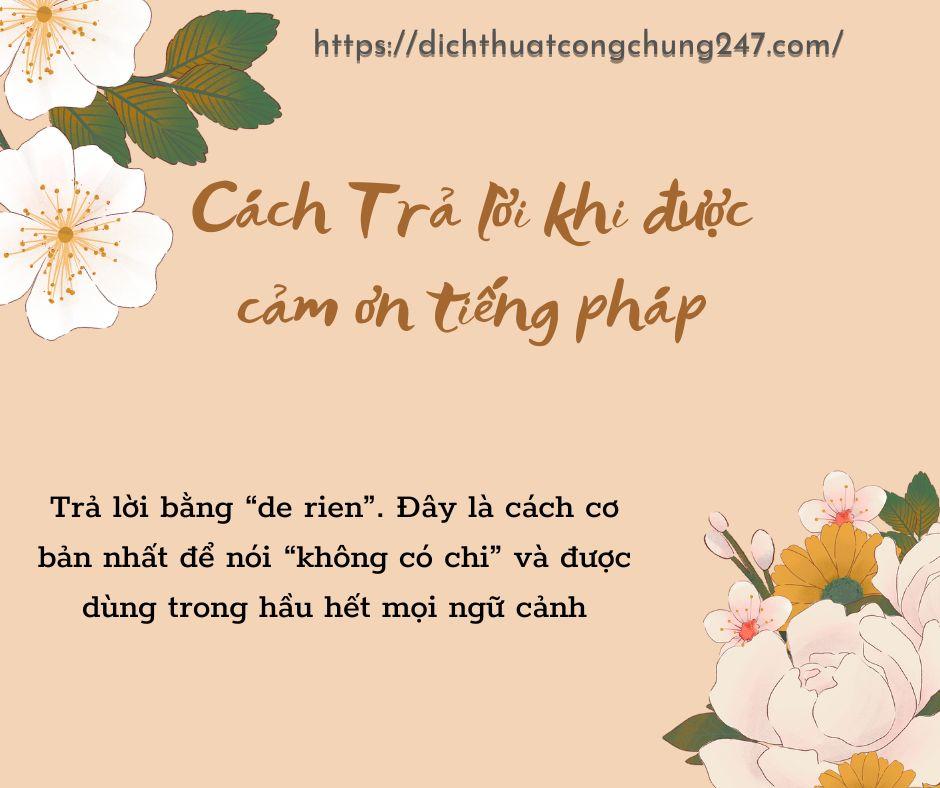 Ví dụ cảm ơn tiếng pháp