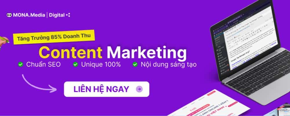 dịch vụ content marketing mona media